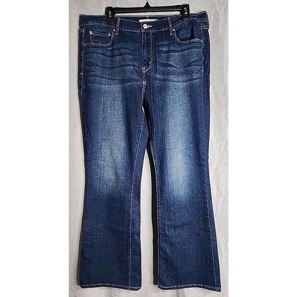 Levis Women's 505 Jeans Straight Size 16 Medium Wash Stretch Pants - Picture 1 of 11